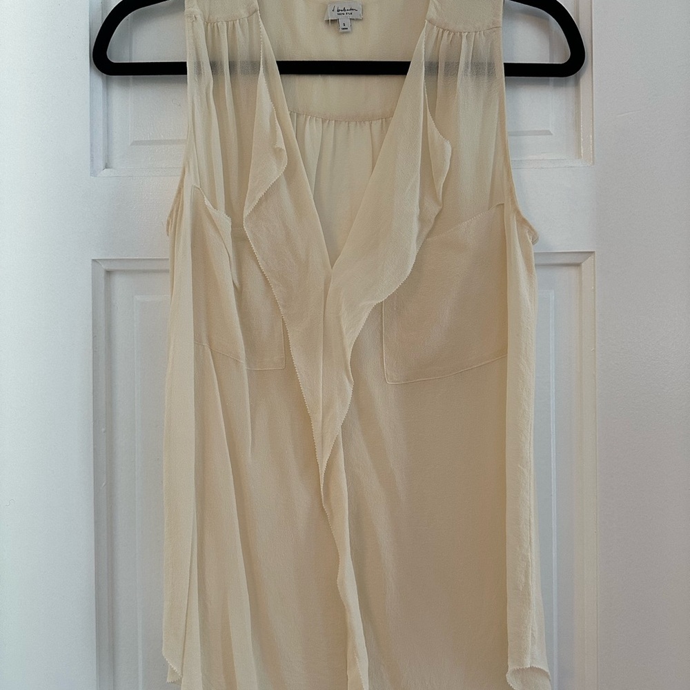 Aritzia Babaton Silk Chiffon Top